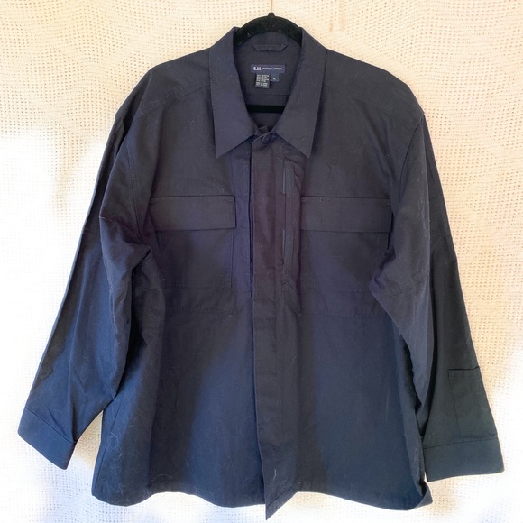 5.11 Tactical Series Shirt Padded Elbows Navy - Picture 2 of 7